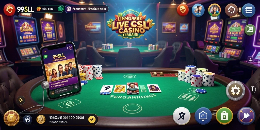 Gameplay Live Casino interaktif dan mendebarkan di 99SLL.
