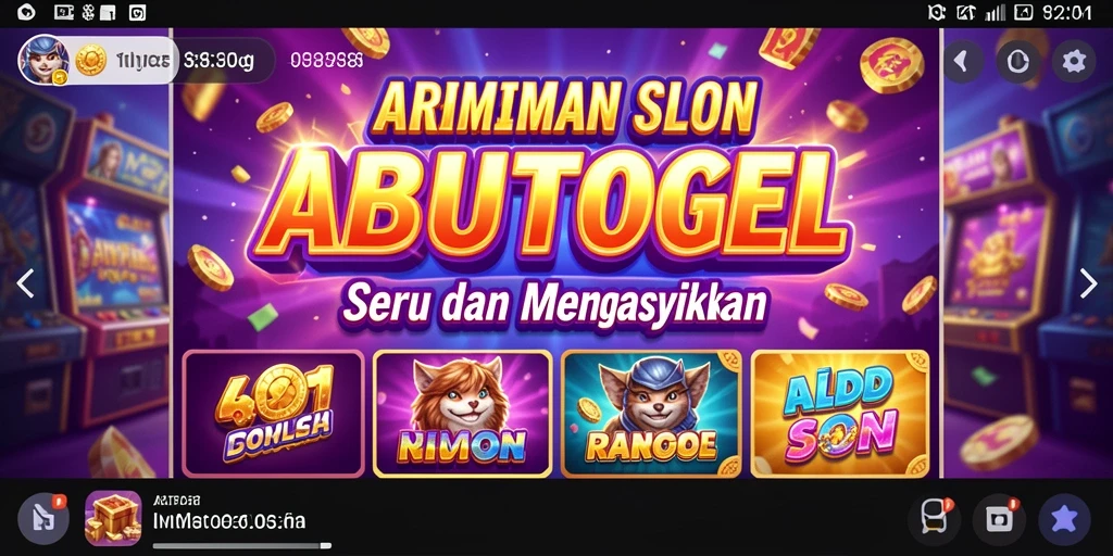 Tampilan gameplay menakjubkan dalam ABUTOGEL.