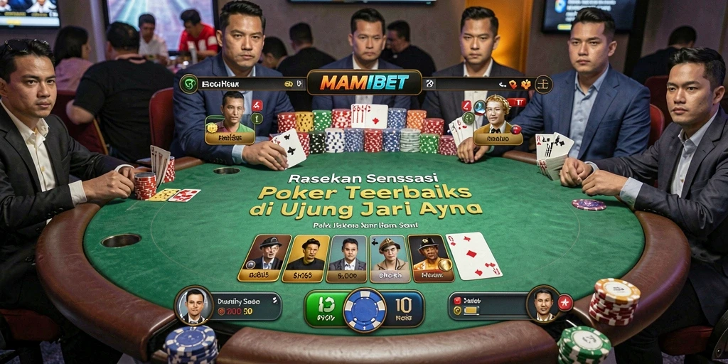Gameplay seru MAMIBET dengan tampilan poker yang menawan.