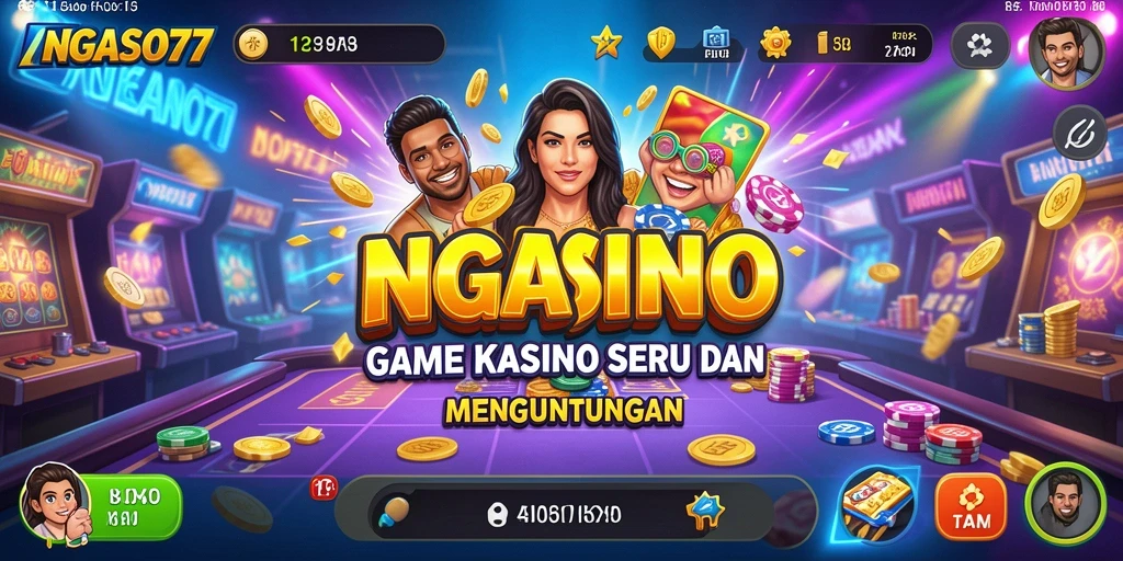 Tampilan gameplay Kasino NGASO77 yang seru dan kompetitif.