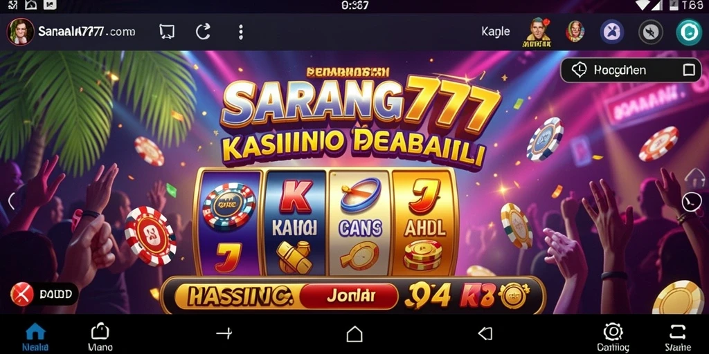Tampilan menarik dari gameplay Kasino SARANG777 yang menggembirakan.