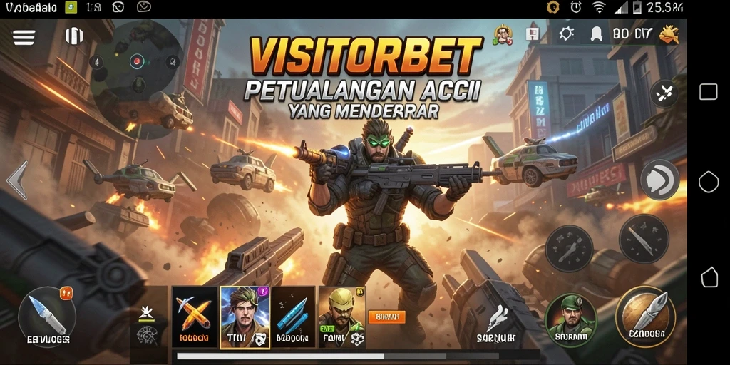 Screenshot gameplay <strong>VISITORBET</strong> menampilkan aksi yang mendebarkan.